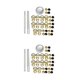 thumbnail image 4 of Moyic Boot Lace Hooks for Leather Craft Mountaineering Bag Shoes Bronce 8x12mm 10 juegos + 3 herramientas 2piezas, 4 of 4