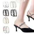 thumbnail image 2 of 2 Pcs Rhinestone Elastic Shoe Straps High Heels Shoe Belts Detachable Anti-loose Straps for Sandals Slippers Secure Fit, 2 of 8