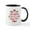 White/Black Inside, variant on CafePress - Line Dancing Happy Place Mug - 11 oz Ceramic Mug - Novelty Coffee Tea Cup