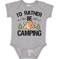 thumbnail image 3 of Inktastic Id Rather Be Camping with Tent Trees and Stars Boys or Girls Baby Bodysuit, 3 of 5