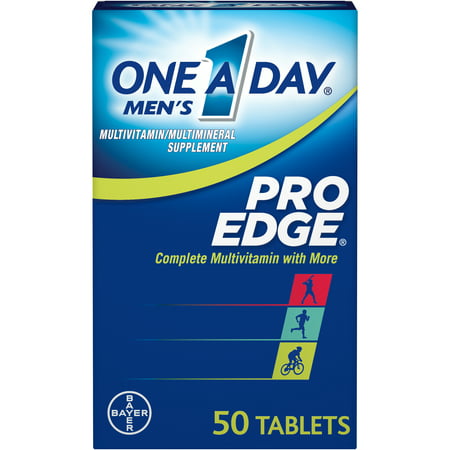 One A Day Men’s Pro Edge Multivitamin,Supplement with Vitamins A, C, E,D, and B-Vitamins for Energy Support and Muscle Function, 50