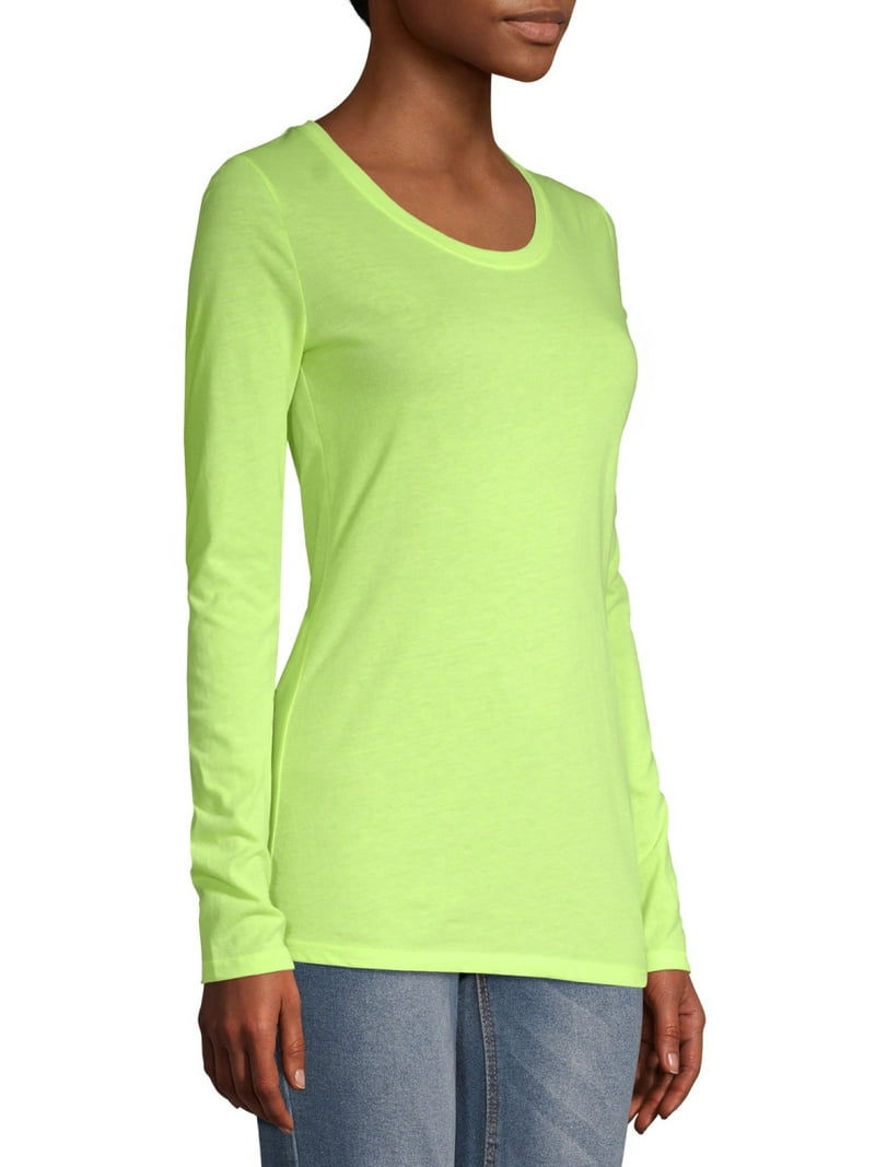 No Boundaries Juniors' Everyday Long-Sleeve T-Shirt - Walmart.com