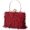 Dark Red, variant on Tassel Evening Bag for Women Rhinestone Clutch Bag Beaded Handbag Bridal Wedding Purse Shoulder Bag