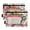 Chinese Lion Dance, variant on 2 Pack Pencil Pouch for 3 Ring Binder Smooth Zipper Folders with Pockets Clear Window Pencil Case Fairy Sitting Book and Coffee