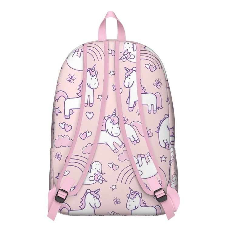 Magical Galaxy Unicorn Print Vintage Backpack – Anti-theft  display picture 3