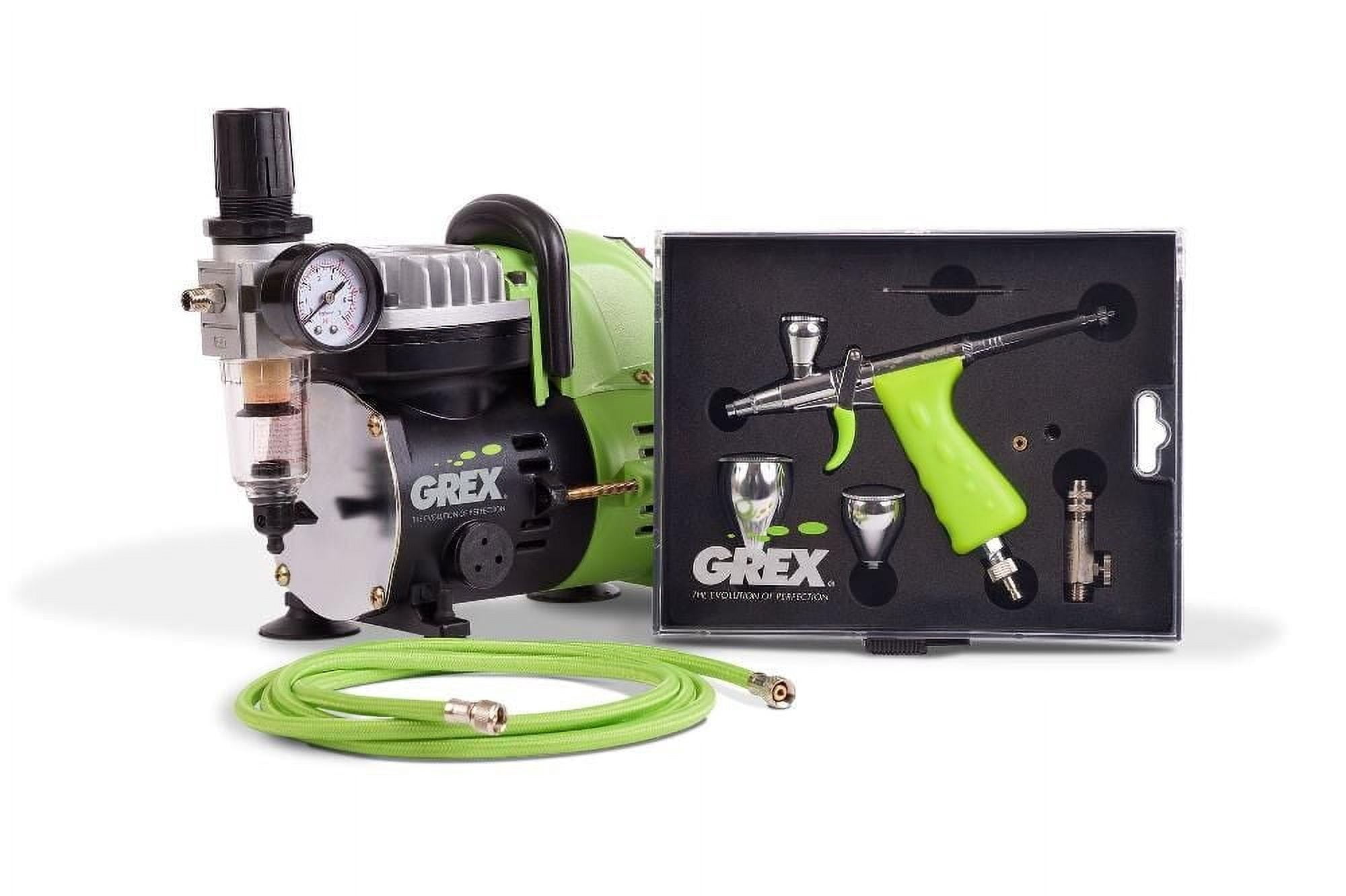 Grex Airbrush Combo Kit - Tritium Gravity Feed Airbrush