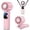 Pink, variant on JKCCZLL Handheld Fan Ice Cooling, Portable Turbo Fan with Ice-Cooler,, Rechargeable Foldable Hangable, 20000 RPM 4000mAh Battery, Small Personal Pocket Fan for Outdoor Travel with Metal Hanger,Pink