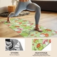 thumbnail image 4 of Red Mushroom Frog Green Pattern Hot Yoga Mat Towel Non Slip for Hot Yoga - Quick-Drying Yoga Mat Cover with 4 Corner Pockets with Travel Bag - Hot Yoga Towel Non Slip 70"x26", 4 of 6
