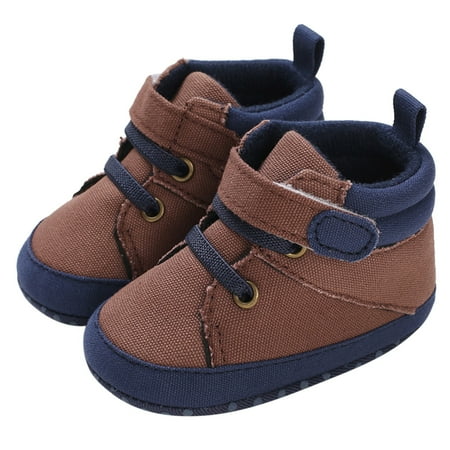 

Gubotare Baby Booties Newborn Baby Cozy Fleece Booties with Grippers Winter Slippers Socks Soft Sole Stay On Infant First Walker Crib Shoes Brown 11