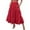 Red, variant on Sngxgn Skirts for Women Crossover High Waisted Ruffle Layered Skort Skirts(Blue,L)