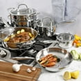 thumbnail image 3 of Kenmore Devon 10-Piece Stainless Steel Cookware Set, 3 of 9
