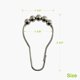 thumbnail image 5 of Never Rust Stainless Steel Shower Curtain Hooks Rings for Bathroom Shower Rod, Set of 12, Brushed Nickel, 5 of 5