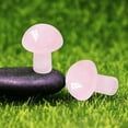 thumbnail image 3 of Natural Crystal Mushroom Shape Mini Small Semi Precious Stones Agate Rose Quartz Amethyst For Home Decor Fish Tank Flower Pot Diy Craft, 3 of 6