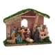 thumbnail image 2 of Figuras de belén navideño con adorno de establo Figuras de belenes Estilo A, 2 of 9