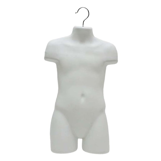 tamizeot Children Half Body Display Mannequin Model Coats Tops for Shirts White 52cm