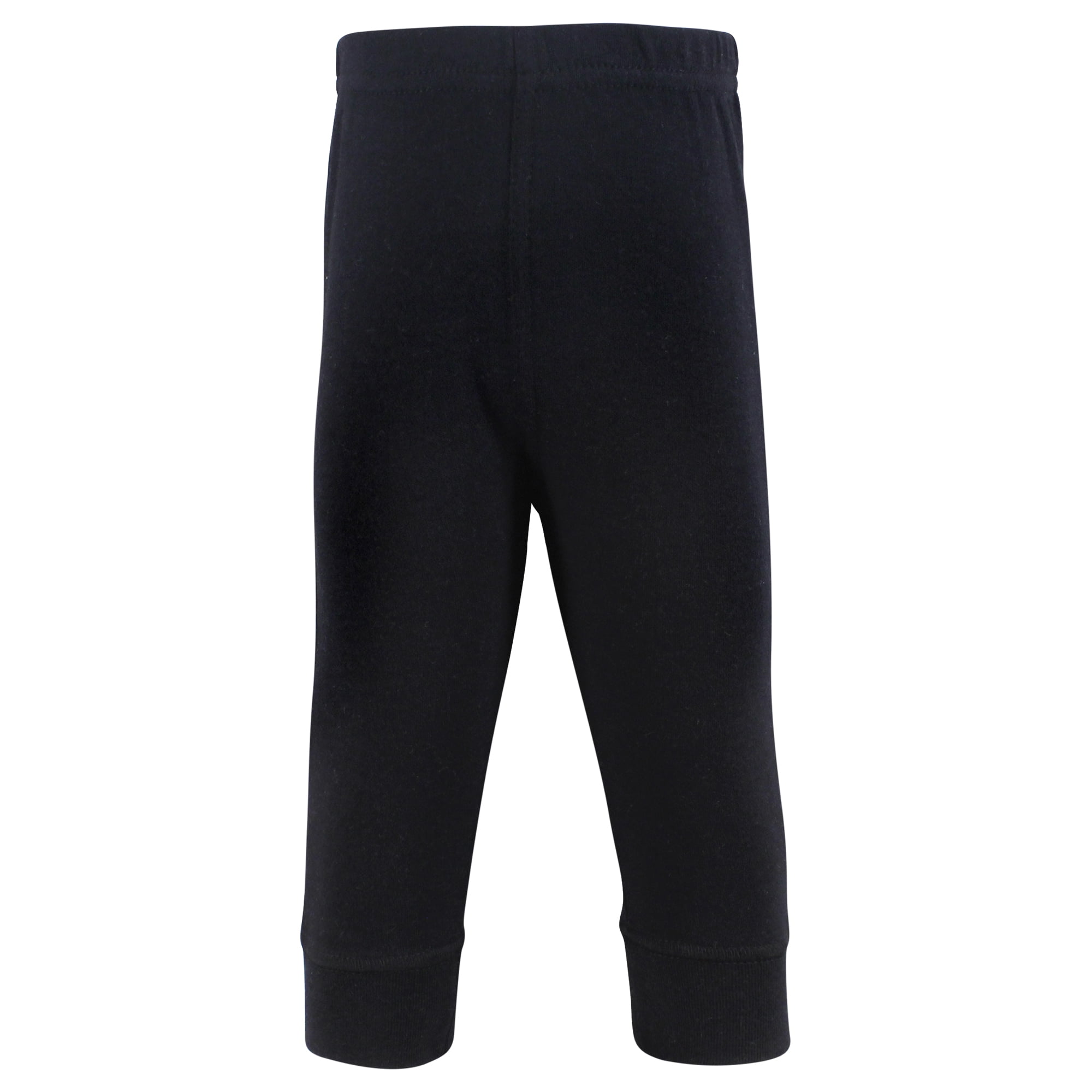 Hudson Baby Cotton Pants and Leggings, Navy Red Black, 12-18 Months