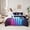 Purple Black Blue, variant on jejeloiu Cartoon Gamepad 7-Piece Twin Bedding Sets,Modern Video Games Bedding Comforter Set For Console Gamer Reversible