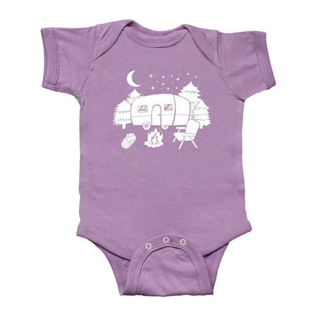 

Inktastic Camper In A Star Filled Night Gift Baby Boy or Baby Girl Bodysuit