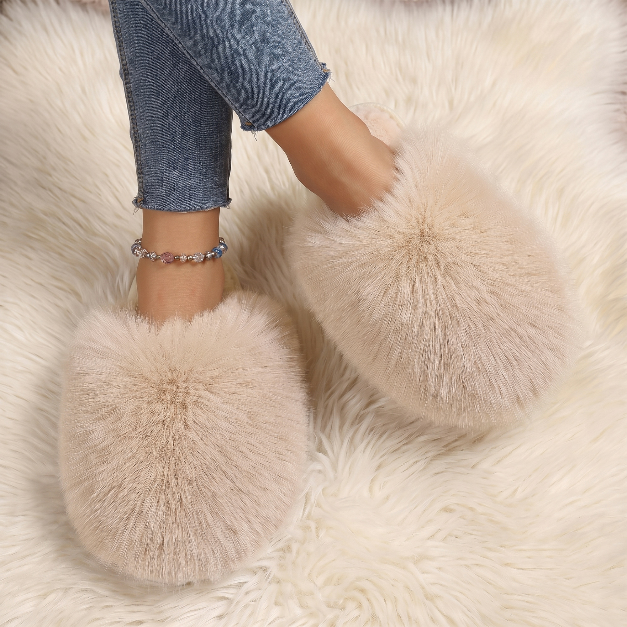 Ecetana Women's Furry Memory Foam Slippers photo 8