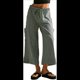 thumbnail image 1 of Pantalones Anchos de Verano para Mujer, Cómodos, Color Verde , Talla M, 1 of 5