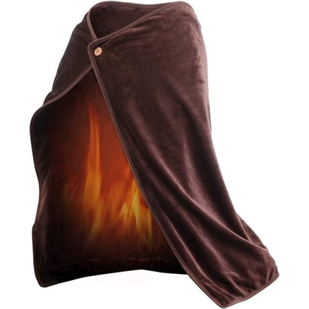 Wearable Electric Blanket, Portable Poncho Wrap, Cordless Rechargeable Heated  Shawl Blanket, Super Soft Warm Flannel, Home Office Travel Use (Color :  Blue, Size : 40x27inch) | Walmart Canada