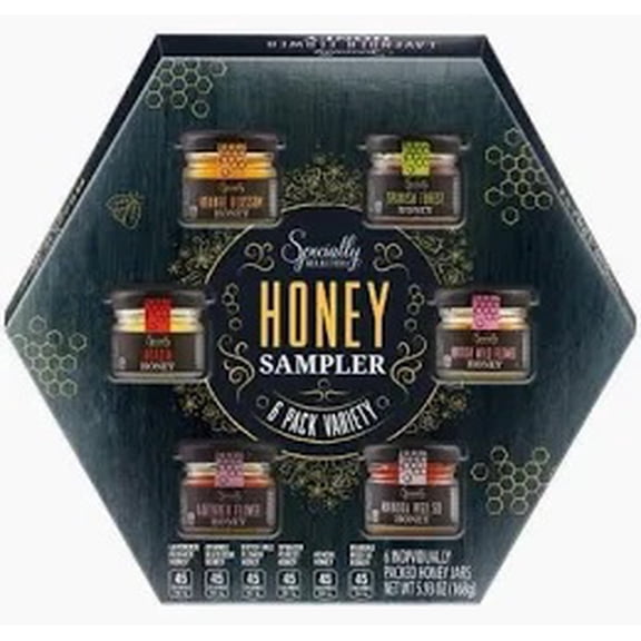 Specially Selected Honey Sampler Variety Honey with 6 Individually Packed Honey Jars