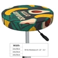 thumbnail image 4 of KLL Banana And Avocado Round Bar Chair Cushion Cover 12 inch ,Bar Stool Protector with Elastic, Soft Washable, 4 of 6