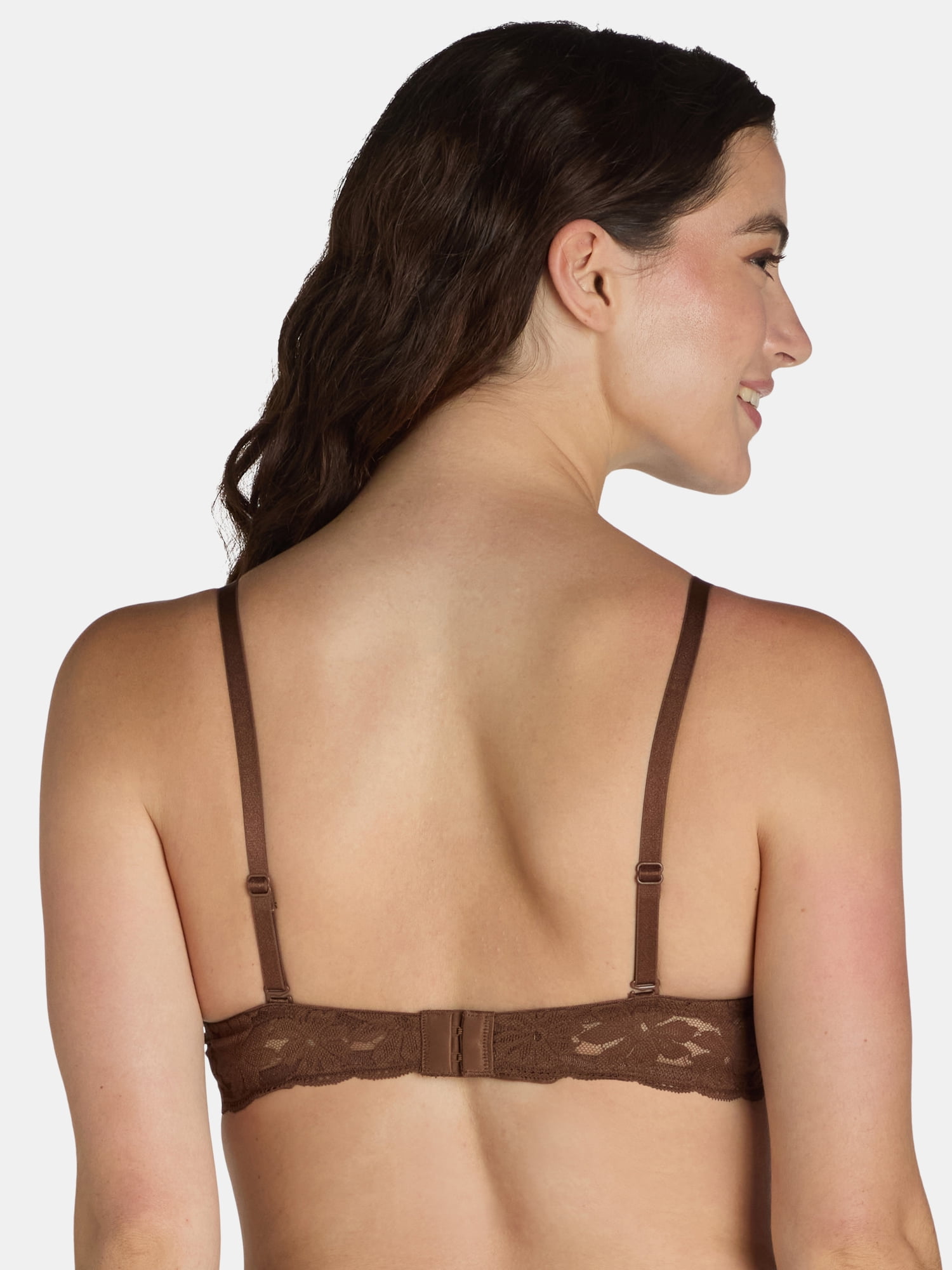 No Boundaries Women’s and Women’s Plus All-Over Lace Balconette Bra with Sugarcup™, Sizes 34B-40DD