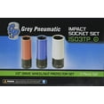 thumbnail image 4 of Grey Pneumatic 1503TP 1/2" Drive Deep Length Protector Impact Socket Set, 3 Pc, 4 of 4