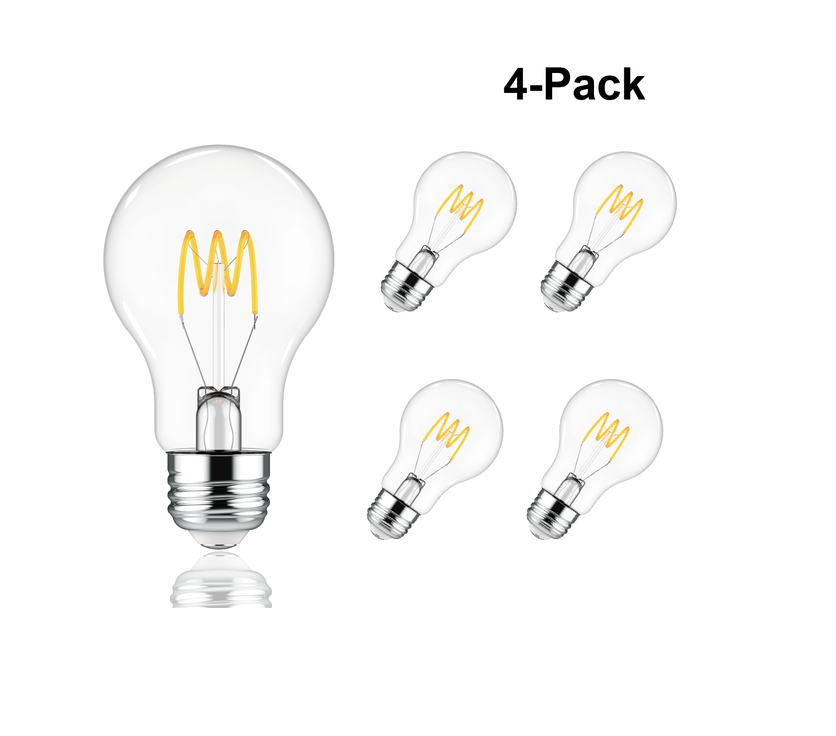 BHG LED Light Bulb, 4.5Watts (40W Equivalent) A19 Vintage Bulb, E26