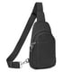 thumbnail image 1 of Bolso bandolera negro de piel auténtica antirrobo RFID para mujer, 1 of 7