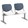 thumbnail image 5 of KFI Studios KOOL 2 Seat Reception Bench, White Seat, Navy Back, 5 of 5