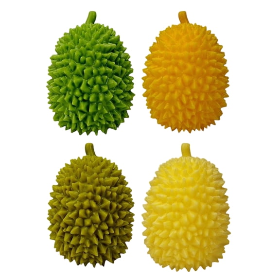 Durian Squishy Stress Toy Fast Rebound Realistic Fruit Fidget for Anxiety Sensory Calming Kids Adults Party Gift Office Travel (Color Random)