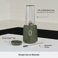 thumbnail image 3 of Thyme & Table 900 W 25 oz Single Serve Blender with Tritan Vessel, Smart Seal Lid and Straw, 6-Point Stainless Steel Blade, Dusty Moss, 3 of 11