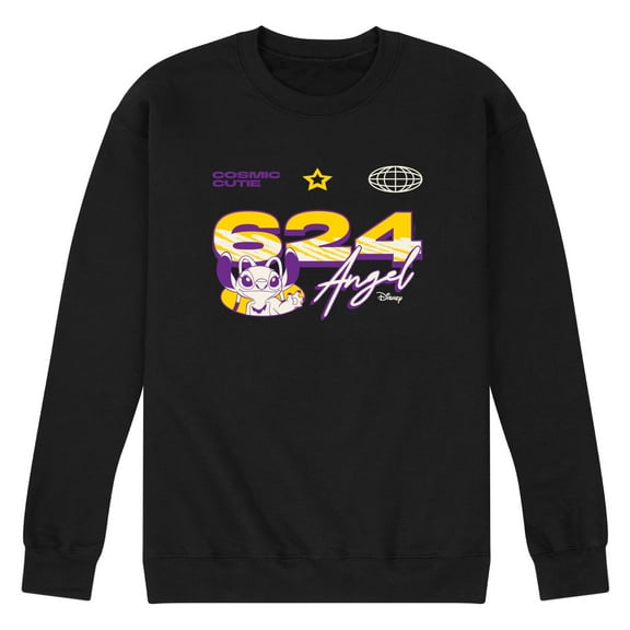 Disney - Angel Jersey - Men's Long Sleeve Crew Fleece Sweatshirt