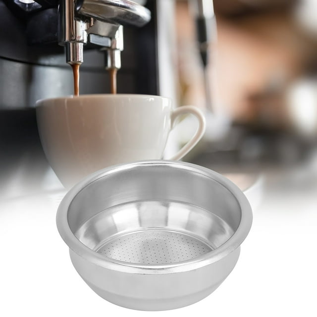 Taza de filtro, cesta de filtro de máquina de café de una sola capa de acero inoxidable, la mejor de su clase
