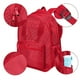 thumbnail image 5 of Mochila de malla transparente extra grande | Bolsa de piscina de playa de nylon ligero 16.9x12.6x5.9 in | Bolso tote transpirable aprobado por el estadio | Gris, Azul, Rosa | Resistente a la arena,, 5 of 8
