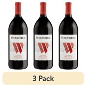 (3 pack) Woodbridge Red Blend, Red Wine, 1.5 L