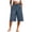 Blue, variant on Sexlip Women's Wide Leg preppy style Pants All Season wide leg elastic waist cotton linen cotton solid color with pockets Yellow L
