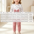 thumbnail image 3 of Xyant Toddler Baby Girl Clothes Infant Girl Outfits Fall Ruffle Floral T-Shirt Top Pants Set Winter Spring Clothes,Size 2-3 Years, 3 of 9