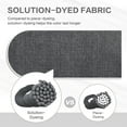 thumbnail image 5 of Aoodor 19x19x5 Inch Tufted Outdoor Chair Cushions, Water and Fade Resistant Polyester Dining Chair Pads with Ties for Patio Furniture, Set of 2, Dark Gray, 5 of 9