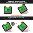 thumbnail image 4 of Huepar Digital Level Angle Gauge Mini Angle Finder Level Box with Backlight LCD Bevel Gauge Inclinometer, 4 of 10