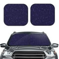 thumbnail image 2 of Fotbe Glittering Purple Starfield Juego de 2 Piezas de Parasoles para Parabrisas | Bloqueador Solar para Auto | Accesorios Plegables para Protección Solar Interior-Large, 2 of 6