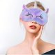 thumbnail image 5 of Máscaras de peluche para dormir, linda máscara de ojos de unicornio esponjoso en 3D, máscara de dormir para niños para viajes, niños y adultos, 5 of 5