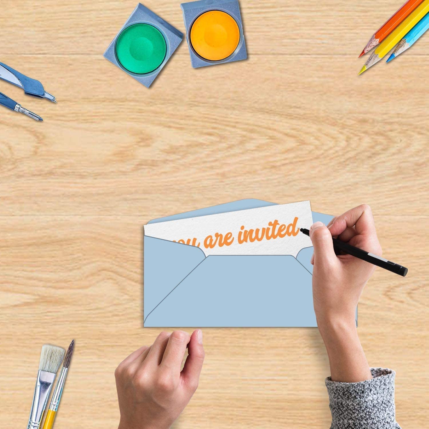 Blue Pastel #10 Business Envelopes | Standard Colored Mailers for Holidays, Invoices, Bills, Letters, Office Mailings | 4 1/8 x 9 1/2 inches | 500 per Pack