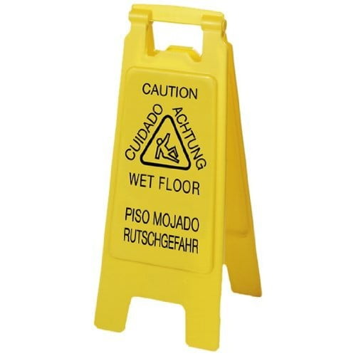 Carlisle (3690904) 25" Flo-Pac”¬«”¬« English Spanish German Economy Wet Floor Sign by Carlisle