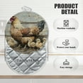thumbnail image 2 of 4 PCS Pot Holders for Kitchen,Potholders Sets with Hook for Oven,Cooking,Baking,Large Hen With Chicks, 2 of 7