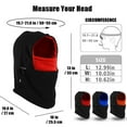 thumbnail image 2 of Children Winter Trapper Hat/Balaclava Fleece Windproof Ski Mask,IClover Unisex Ushanka Hunting Hat Russian Trooper Ear Flap Chin Strap Hat with Windproof Mask-Keep Warm in Cold Weather Black & Red, 2 of 8