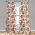 thumbnail image 5 of Ambesonne Traditional Curtains, Paisley Boho, Pair of 28"x63", Multicolor, 5 of 5