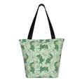 thumbnail image 3 of Kll Tote Bag For Women Cute Dinosaurs In Space Print Shopping Grocery Reusable Bags For Office School Shopping Travel, 3 of 8